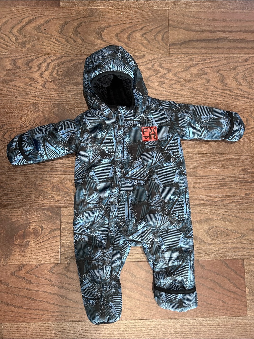 FXR Size 6-12 month Baby Boy's Kicker Insulated One Piece Snowsuit